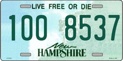 NH license plate 1008537