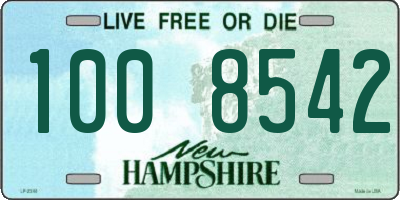 NH license plate 1008542