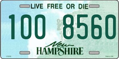 NH license plate 1008560