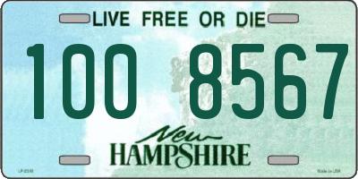 NH license plate 1008567