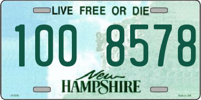 NH license plate 1008578