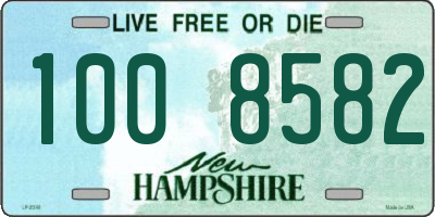 NH license plate 1008582
