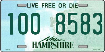 NH license plate 1008583