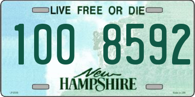 NH license plate 1008592