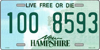 NH license plate 1008593