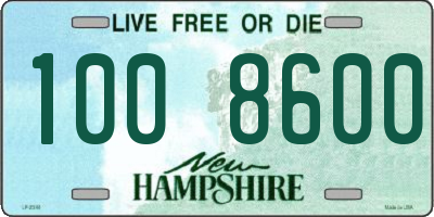 NH license plate 1008600