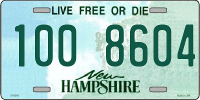 NH license plate 1008604
