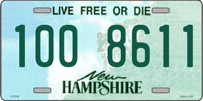 NH license plate 1008611