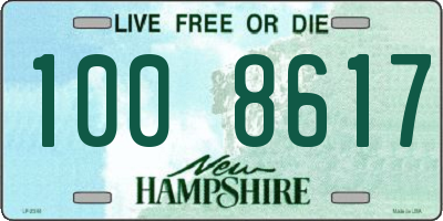 NH license plate 1008617