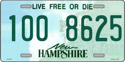 NH license plate 1008625