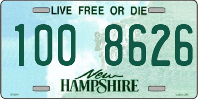 NH license plate 1008626