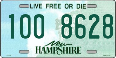NH license plate 1008628