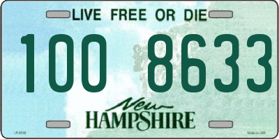 NH license plate 1008633