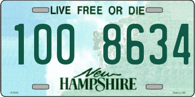 NH license plate 1008634