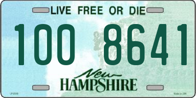 NH license plate 1008641