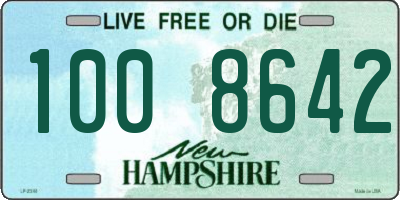 NH license plate 1008642