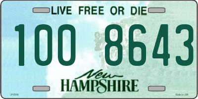 NH license plate 1008643