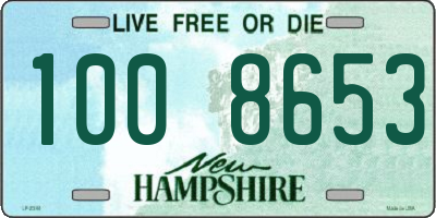 NH license plate 1008653