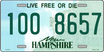 NH license plate 1008657