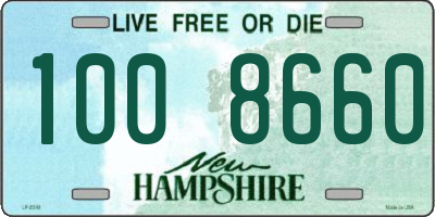 NH license plate 1008660