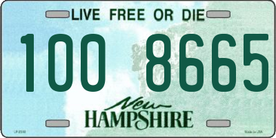 NH license plate 1008665