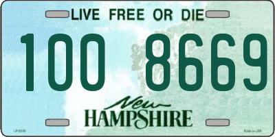 NH license plate 1008669