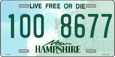 NH license plate 1008677