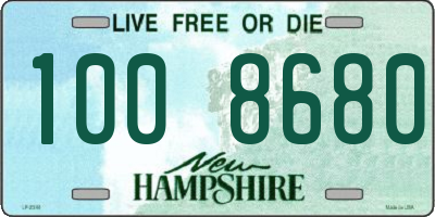 NH license plate 1008680