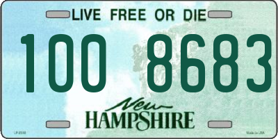 NH license plate 1008683