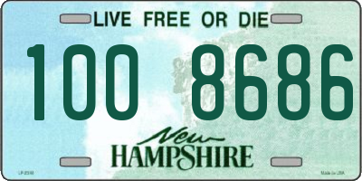 NH license plate 1008686