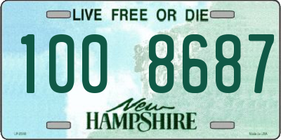 NH license plate 1008687