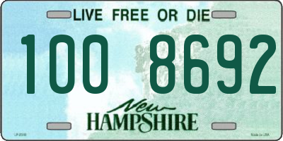 NH license plate 1008692