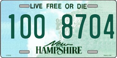 NH license plate 1008704