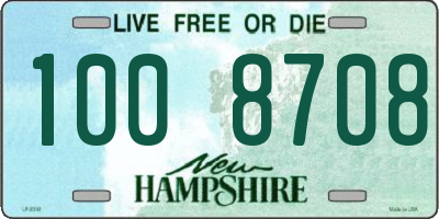 NH license plate 1008708