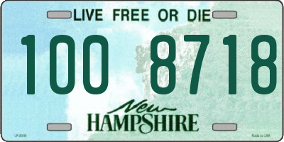 NH license plate 1008718