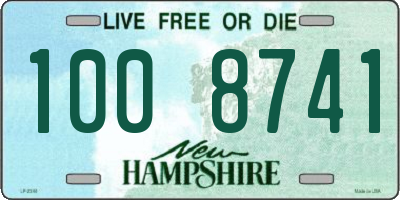 NH license plate 1008741