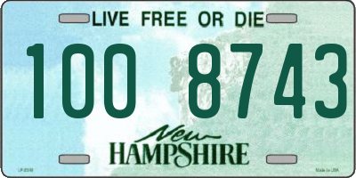 NH license plate 1008743