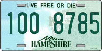 NH license plate 1008785