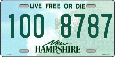 NH license plate 1008787