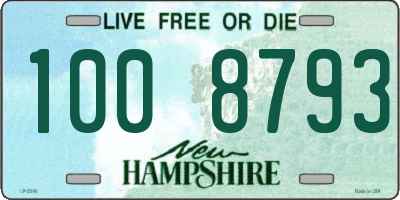 NH license plate 1008793