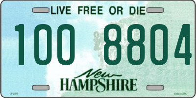 NH license plate 1008804