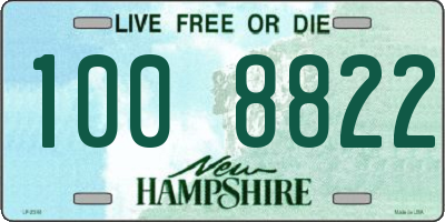 NH license plate 1008822