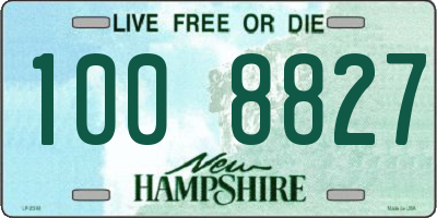 NH license plate 1008827