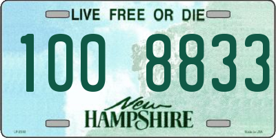 NH license plate 1008833