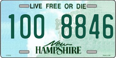 NH license plate 1008846