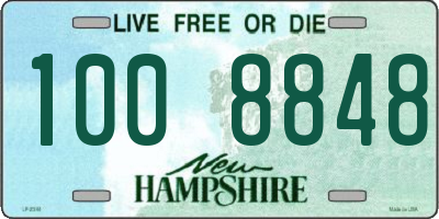 NH license plate 1008848