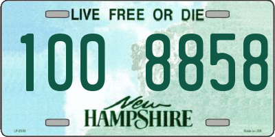 NH license plate 1008858