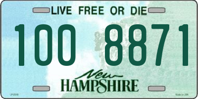 NH license plate 1008871
