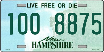NH license plate 1008875