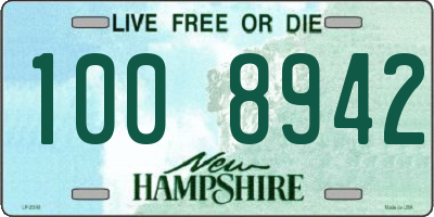 NH license plate 1008942